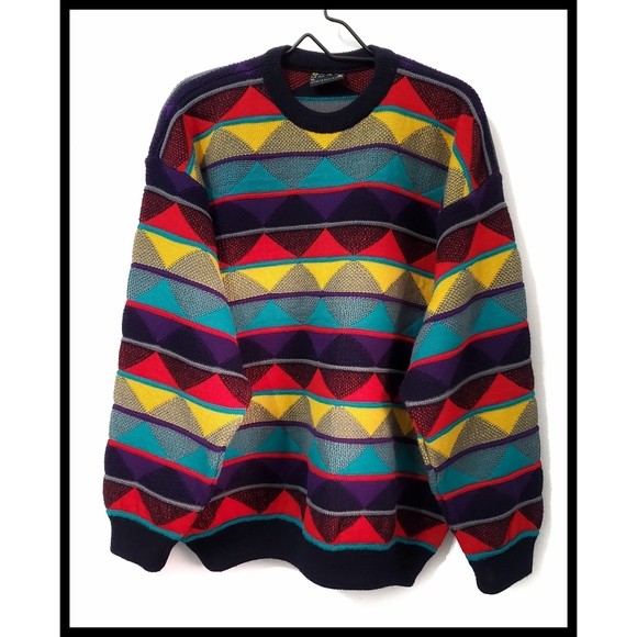 COOGI Other - COOGI Men's Vintage Pure Wool Crew Sweater Navy XL